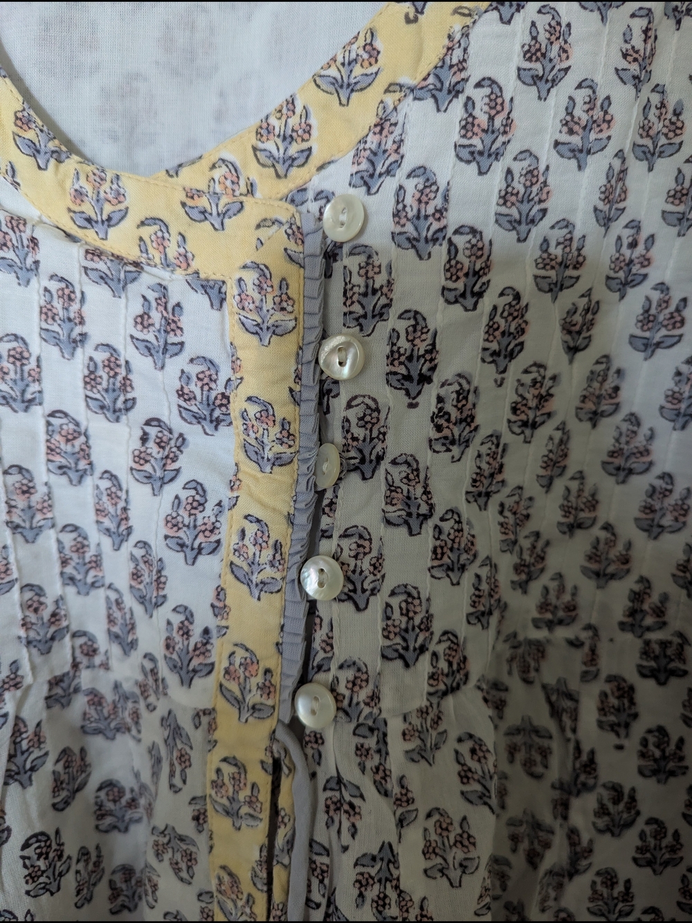 Anokhi Hand Block Printed Cotton Dress - Picture 3 of 4
